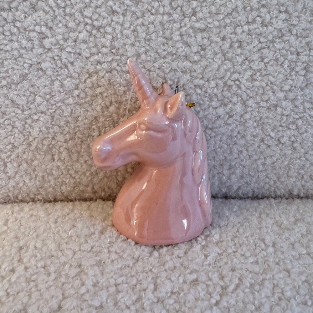 NWT! Dillard's Trimsetter Santa Baby Collection - Pink Unicorn Ornament